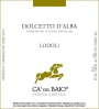 Ca' del Baio Dolcetto d'Alba Lodoli 2014 Front Label