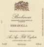 Cigliuti Barbaresco Serraboella 2012 Front Label