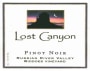Lost Canyon Winery Widdoes Vineyard Pinot Noir 2007 Front Label