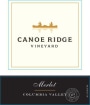 Canoe Ridge Merlot 2015 Front Label