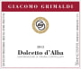 Giacomo Grimaldi Dolcetto d'Alba 2013 Front Label