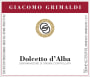 Giacomo Grimaldi Dolcetto d'Alba 2014 Front Label