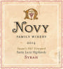 Novy Susan's Hill Vineyard Syrah 2014  Front Label