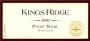 Rex Hill Kings Ridge Pinot Noir 1997 Front Label