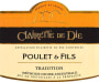 Poulet et Fils Clairette de Die Tradition Methode Dioise Ancestrale Front Label