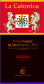 La Calonica Vino Nobile di Montepulciano Riserva 2001 Front Label