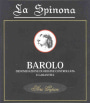 La Spinona Sori Gepin Barolo 2003 Front Label