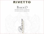 Rivetto Riserva Barolo 2005 Front Label