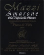 Mazzi Amarone Della Valpolicella Classico Punta Di Villa 2004 Front Label