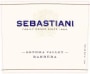 Sebastiani Barbera 2009 Front Label