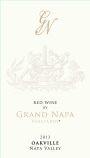 Grand Napa Vineyards Red Wine 2013 Front Label