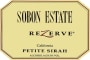 Sobon Estate ReZerve Petite Sirah 2014 Front Label