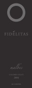 Fidelitas Malbec 2004 Front Label