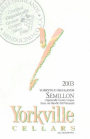 Yorkville Cellars Semillon 2003 Front Label