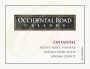 Occidental Road Cellars Helens Ridge Zinfandel 2009  Front Label