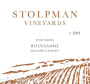 Stolpman Vineyards Roussanne 2015 Front Label