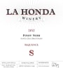 La Honda Winery Sequence Pinot Noir 2012 Front Label