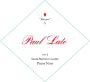 Paul Lato Matinee Pinot Noir 2015  Front Label
