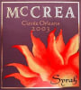 McCrea Cuvee Orleans Syrah 2003 Front Label