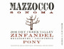 Mazzocco Pony Zinfandel 2006 Front Label