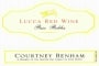 Martin Ray Lucca Red 2007  Front Label