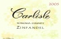 Carlisle Sonoma County Zinfandel 2005 Front Label