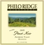 Philo Ridge Vineyards Pinot Noir 2005 Front Label