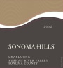 Sonoma Hills Chardonnay 2012  Front Label