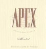 Apex Merlot 2002 Front Label