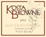 Kosta Browne Gap's Crown Vineyard Pinot Noir 2011 Front Label