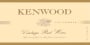 Kenwood Vintage Red 2004 Front Label