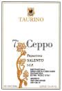 Taurino Salento 7 Ceppo Primitivo 2011 Front Label