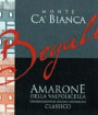 Begali Amarone della Valpolicella Classico Monte Ca' Bianca 2009 Front Label