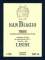 Lisini San Biagio Toscana 2012 Front Label