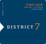 District 7 Pinot Noir 2015  Front Label