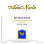 Ada Nada Barbaresco Elisa 2004 Front Label