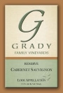 Grady Family Vineyards Reserve Cabernet Sauvignon 2014 Front Label
