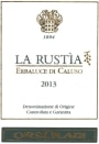 Orsolani La Rustia 2013 Front Label