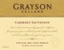 Grayson Cellars Cabernet Sauvignon 2003  Front Label