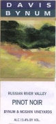 Davis Bynum Bynum & Moshin Vineyards Pinot Noir 2004 Front Label