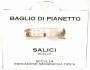 Baglio di Pianetto Salici Merlot 2007 Front Label