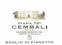 Baglio di Pianetto Piana dei Cembali Sicilia Rosso 2007 Front Label
