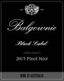 Balgownie Black Label Pinot Noir 2015 Front Label