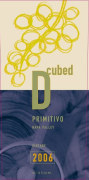 D-Cubed Cellars Primitivo 2006 Front Label
