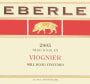 Eberle Mill Road Vineyard Viognier 2005  Front Label