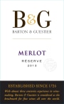 Barton & Guestier Reserve Merlot 2013 Front Label