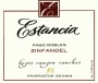Estancia Keyes Canyon Ranches Zinfandel 2006  Front Label