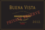 Buena Vista Private Reserve Chardonnay 2012 Front Label