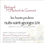 Bertrand Machard de Gramont Nuits Saint Georges Les Hauts Pruliers 2011 Front Label