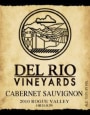 Del Rio Vineyards Cabernet Sauvignon 2010 Front Label